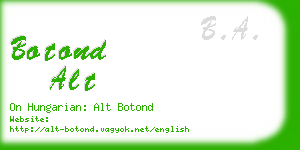 botond alt business card